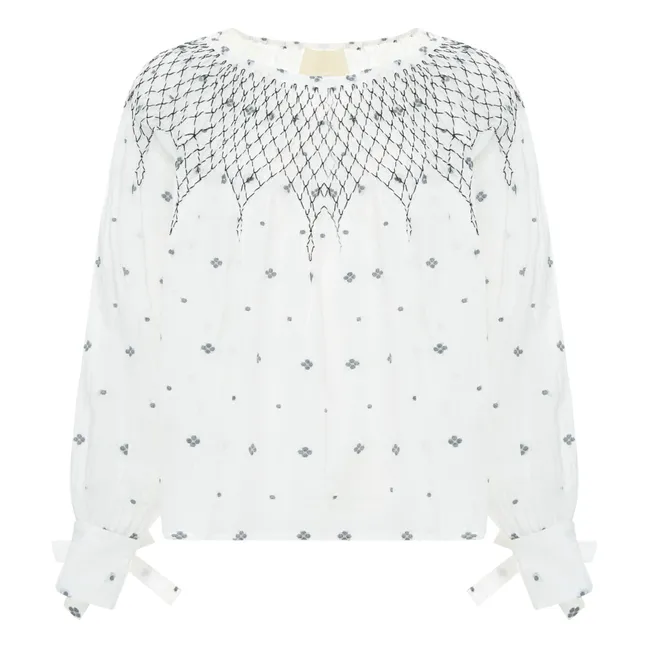 Camicetta ricamata Cecile | Bianco