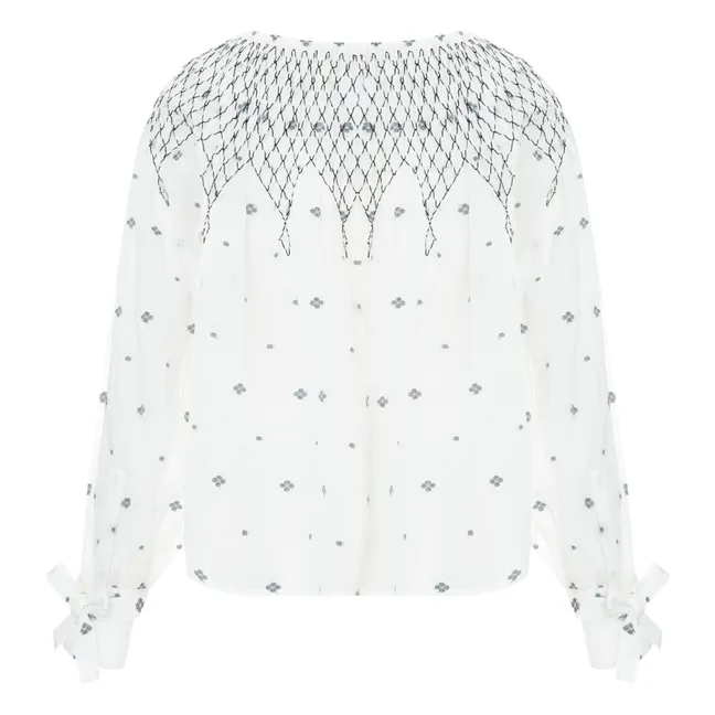 Camicetta ricamata Cecile | Bianco