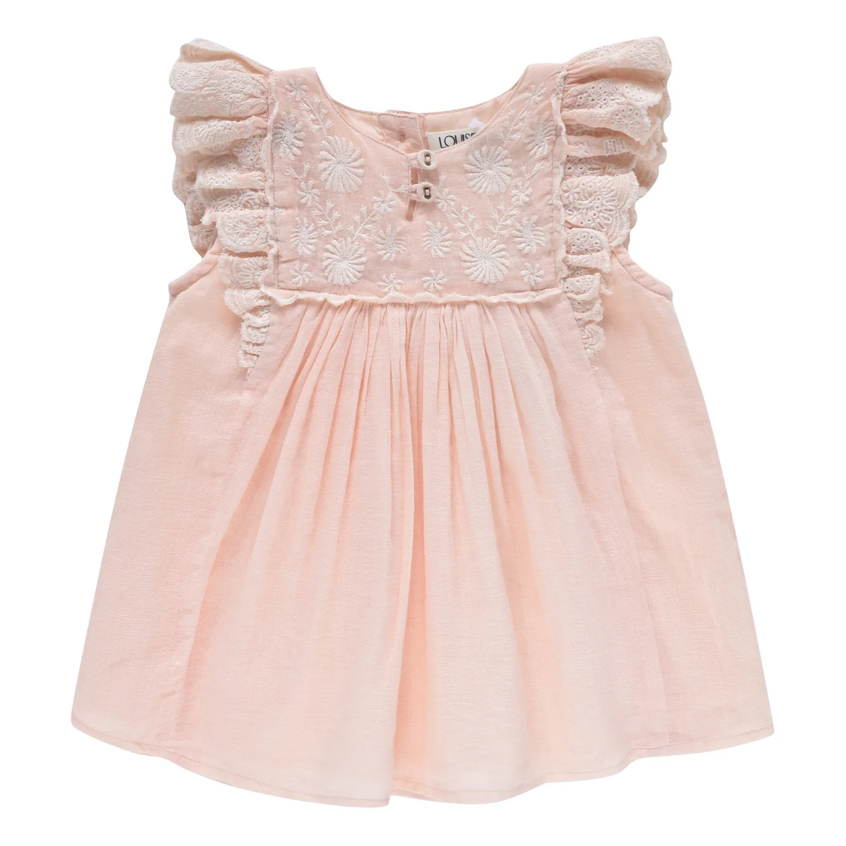 Louise Misha Pale Pink Hasha Organic Cotton Dress