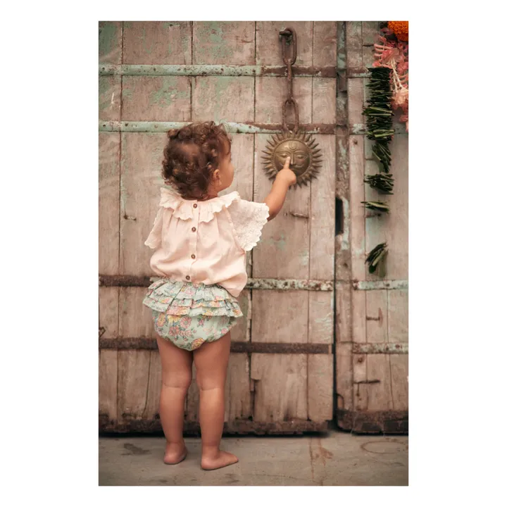 Blusa Antoinette de algodón orgánico | Rosa Palo- Imagen del producto n°2