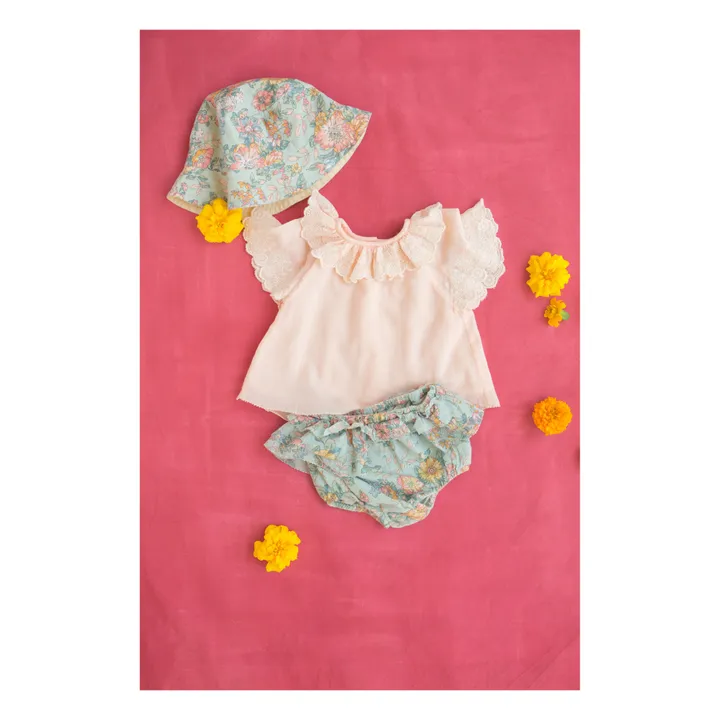 Blusa Antoinette de algodón orgánico | Rosa Palo- Imagen del producto n°6