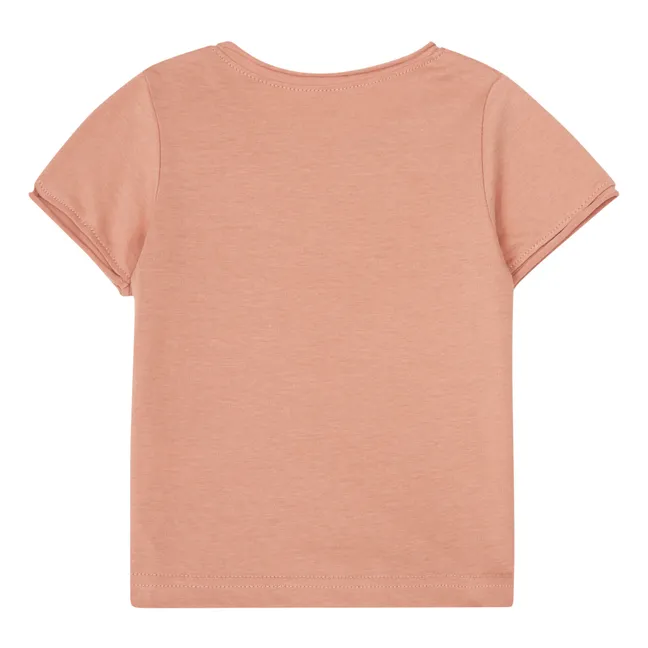 T-Shirt Lin Bio-Baumwolle | Terracotta