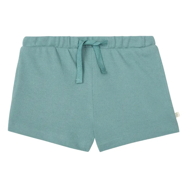 Ejby Organic Pique Cotton Shorts | Blue