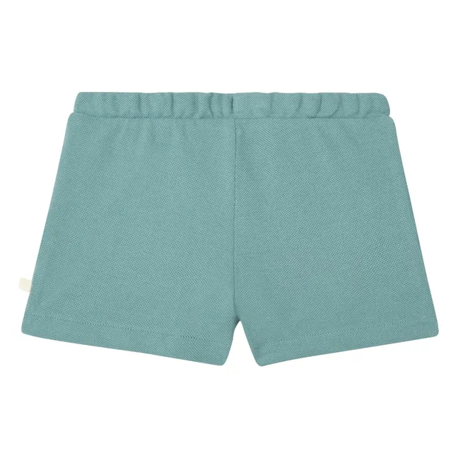 Ejby Organic Pique Cotton Shorts | Blue