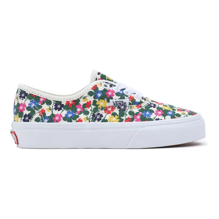 Vans Baskets Lacets Authentic Fleurs Blanc Smallable