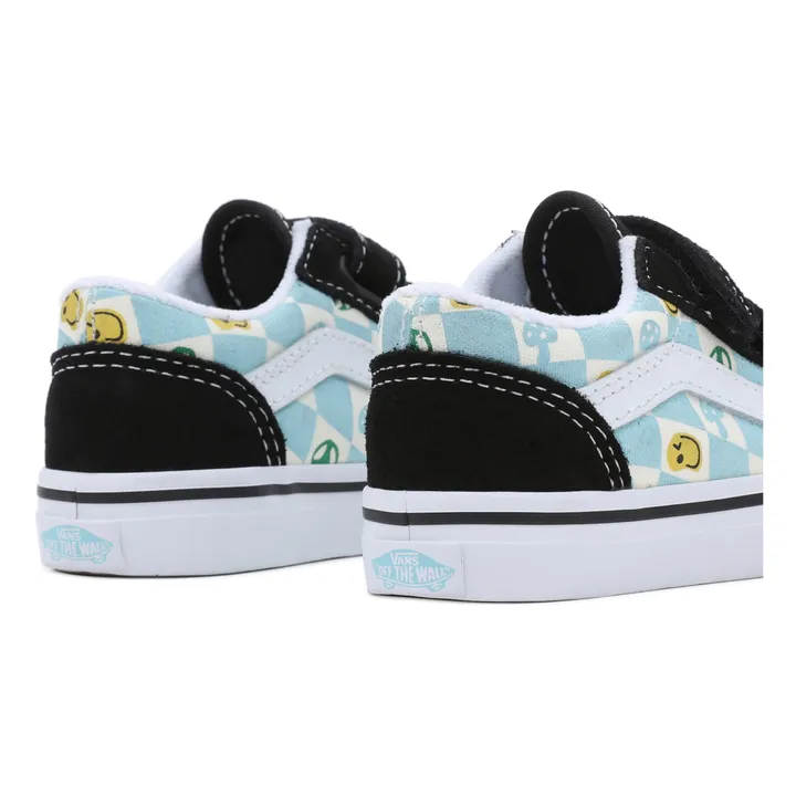 Baskets Scratchs Old Skool Smiley | Bleu- Image produit n°2