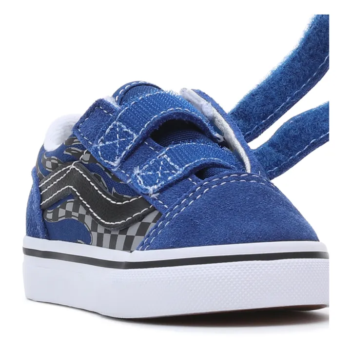 Baskets Scratchs Old Skool Flammes | Bleu- Image produit n°2