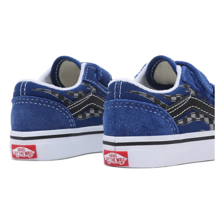 Baskets Scratchs Old Skool Flammes | Bleu- Image produit n°3