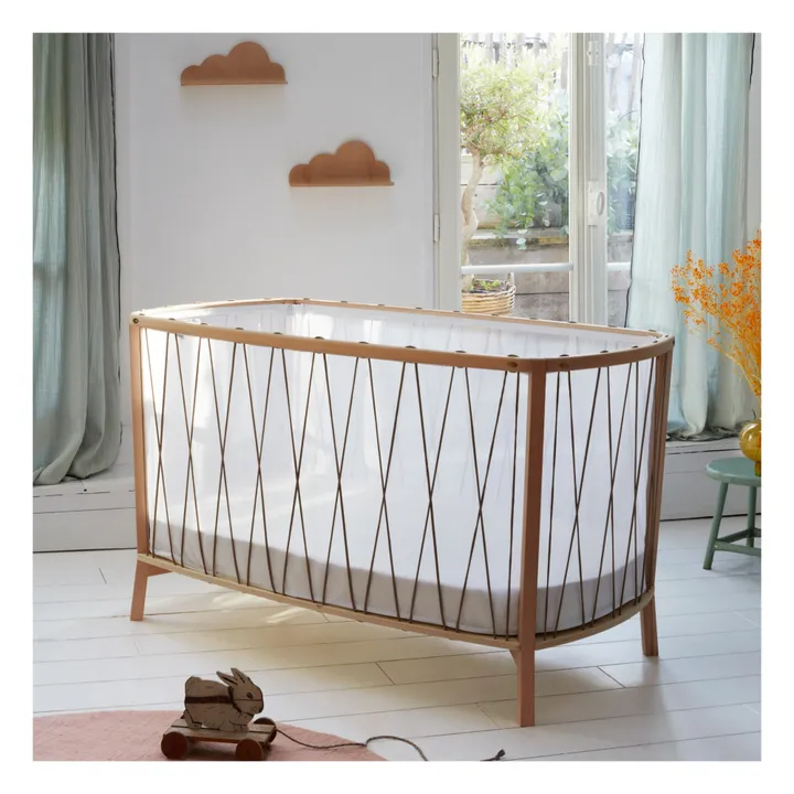Lit bébé évolutif Kimi | Noisette- Image produit n°1