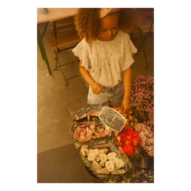 Blouse Crépon Léopard Jasmin | Ecru