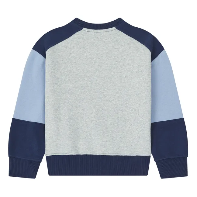 Sweatshirt Color Block Bio-Baumwolle | Navy