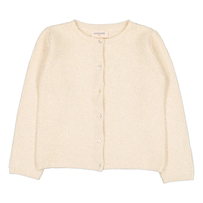 Cardigan Lurex Vianni | Ecru