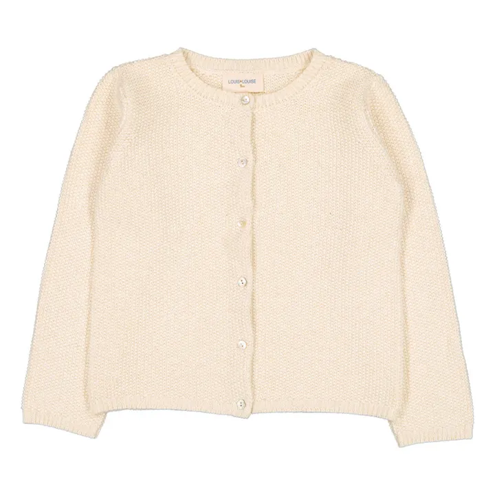 Cardigan Lurex Vianni | Ecru- Image produit n°0