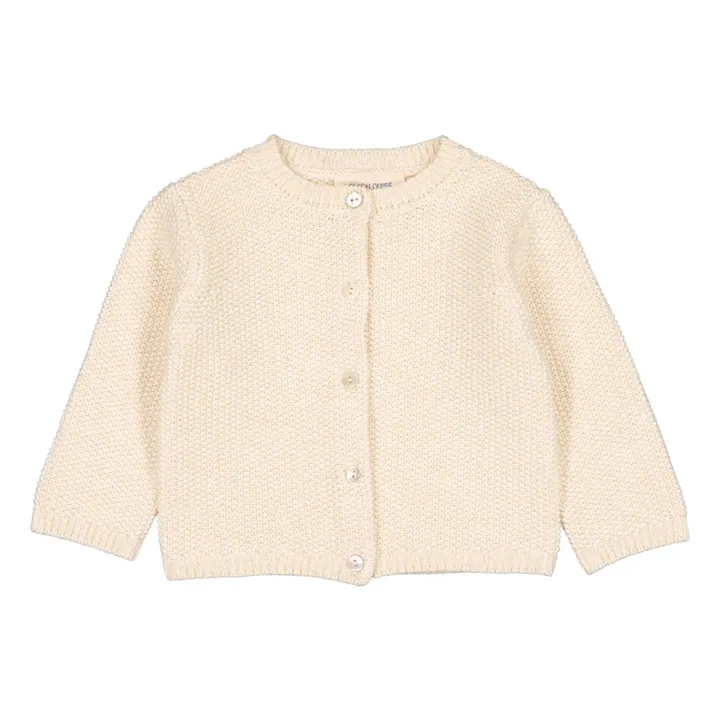 Cardigan Lurex Vianni | Ecru- Image produit n°1