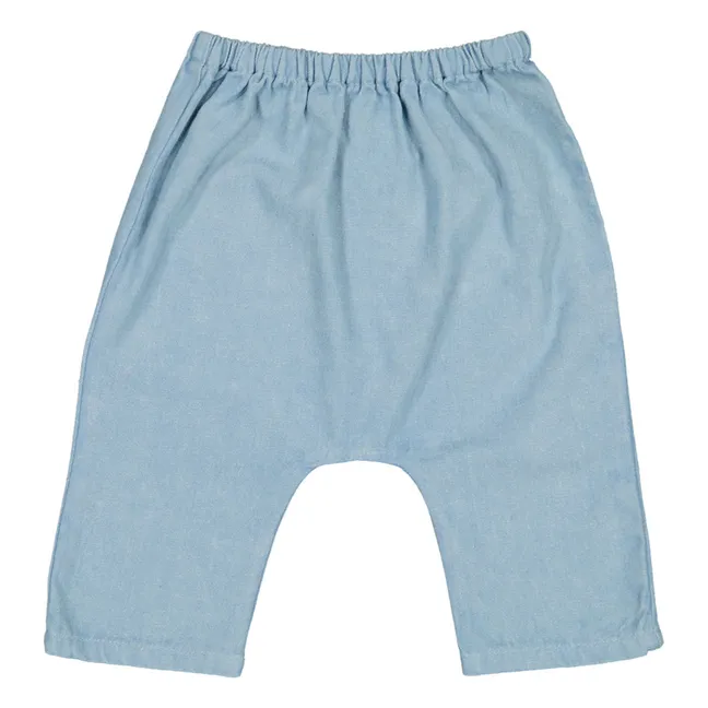 Sarouel Chambray Jungle | Bleu jean