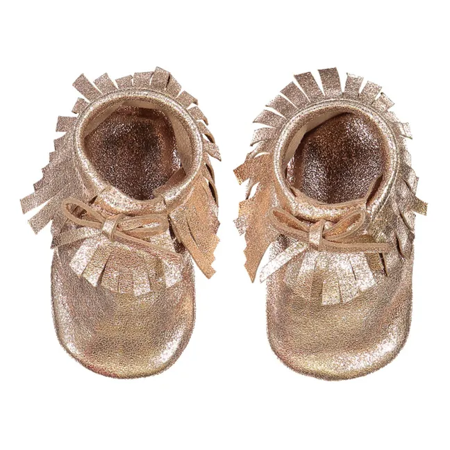 Nubuk-Schuhe Apache | Gold