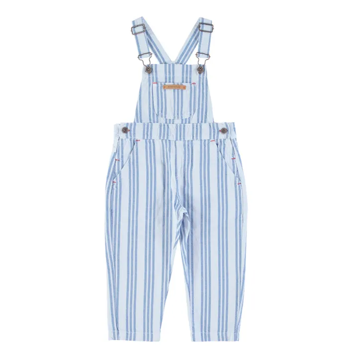 Salopette à Rayures Baby | Bleu ciel- Image produit n°0