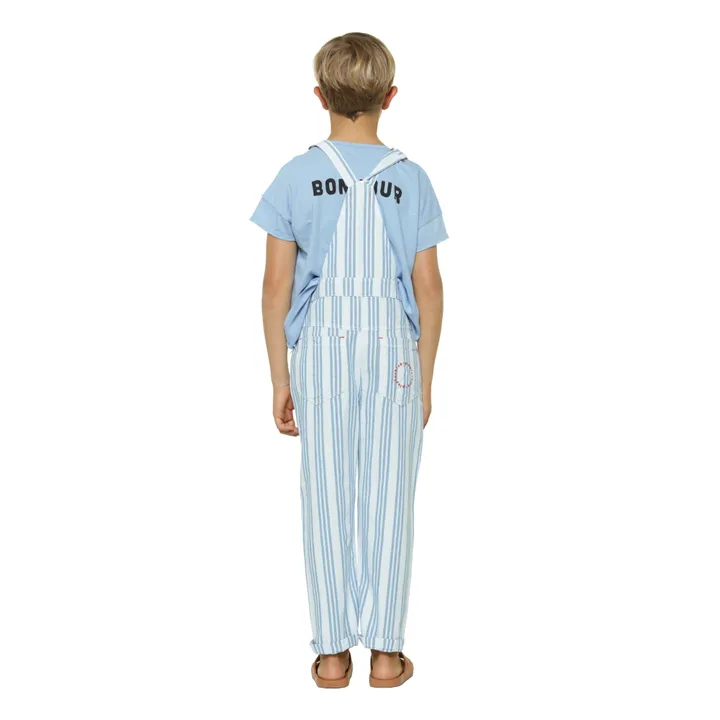 Salopette à Rayures Baby | Bleu ciel- Image produit n°2