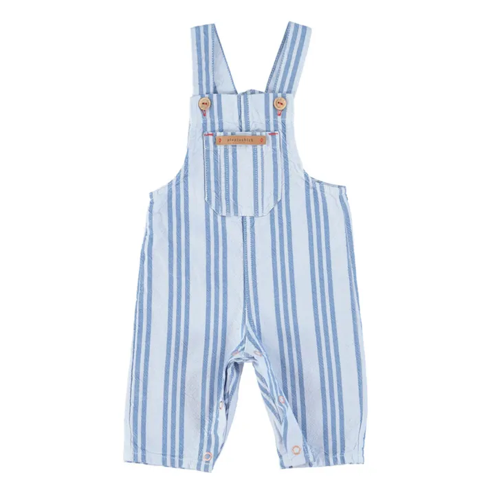 Salopette à Rayures Baby | Bleu ciel- Image produit n°4