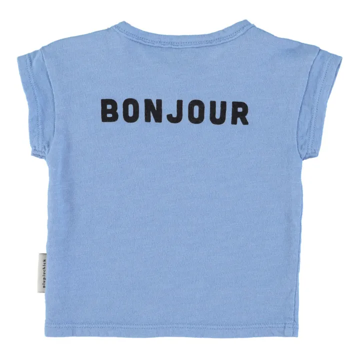 T-Shirt "Hello in French" | Bleu- Image produit n°7