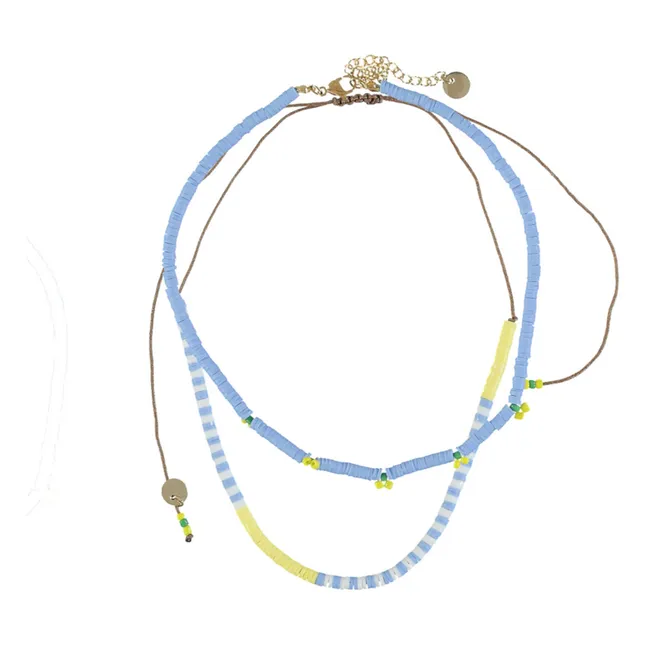 Colliers Perles | Bleu ciel