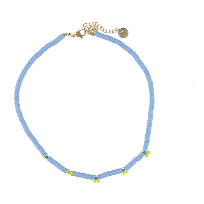 Collar de perlas | Azul Cielo