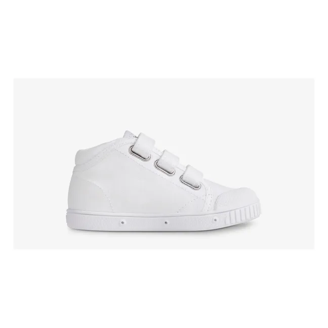 Baskets Montantes Scratchs B2 Canvas | Blanc