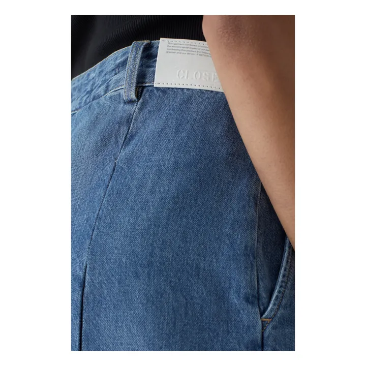 Jupe-culotte Pleated | Mid Blue- Image produit n°4
