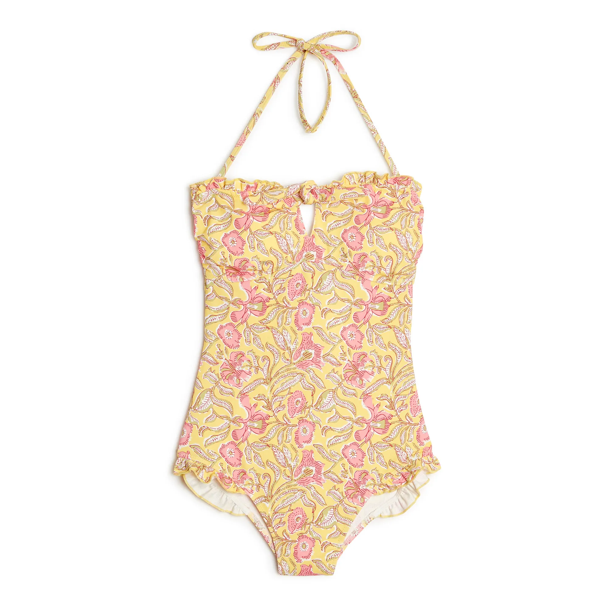 Louise Misha Yellow Bayo One-Piece Recycled Polyamide Swimsuit
