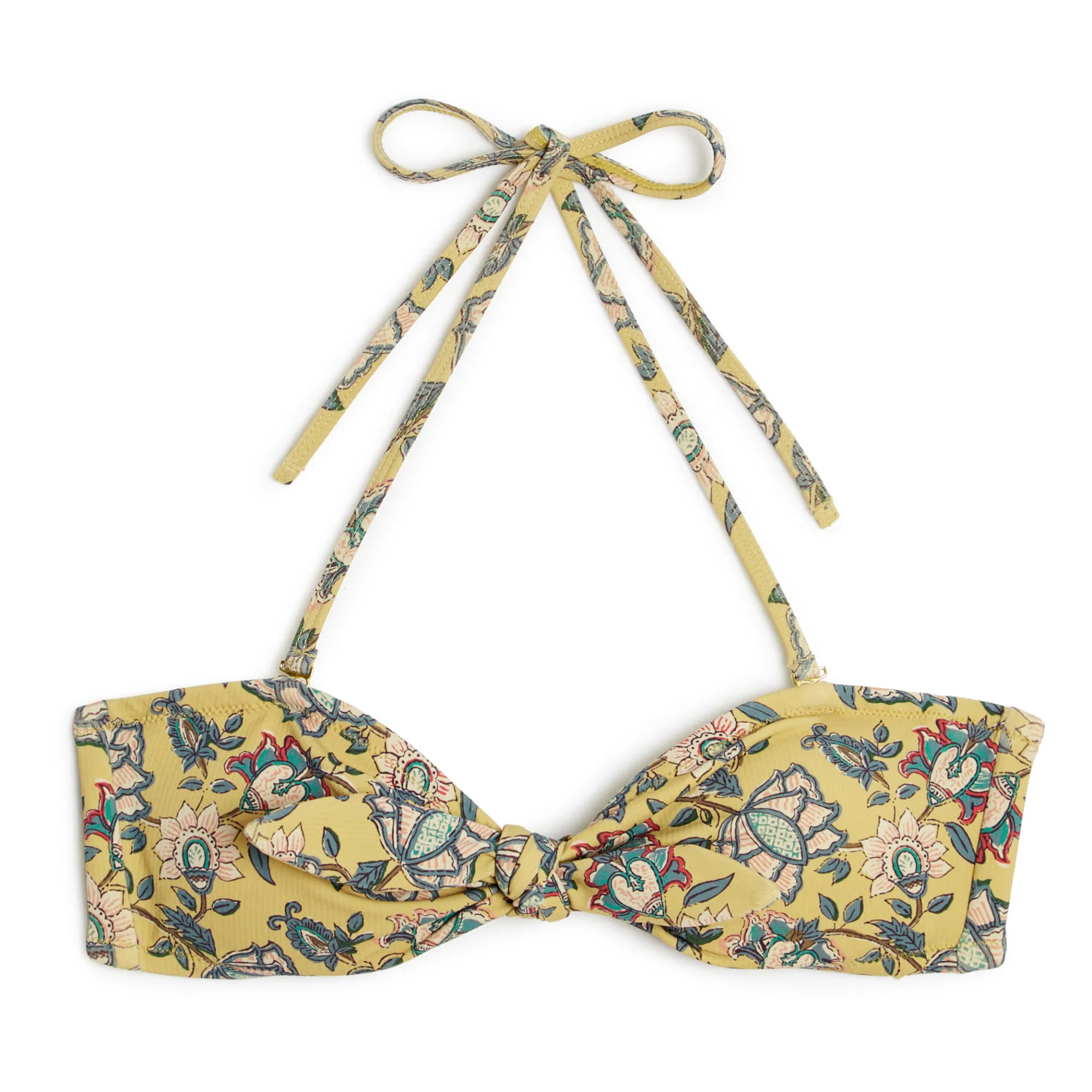 Louise Misha Mustard Walnut Recycled Polyamide Swimsuit Top