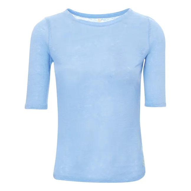 T-Shirt Seas Leinen - Damenkollektion  | Blau