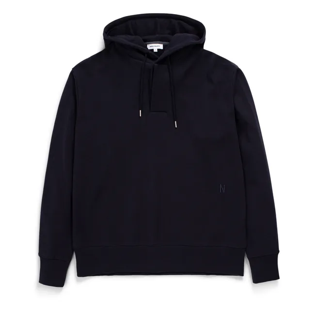 Hoodie Coton Bio Arne Seacell | Bleu marine