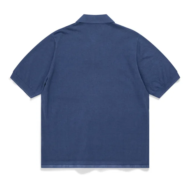 Chemisette Rollo Cotton Linen | Bleu indigo