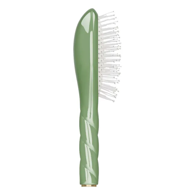 N°4 The Miracle Small Brush - Detangling & Massaging | Almond green