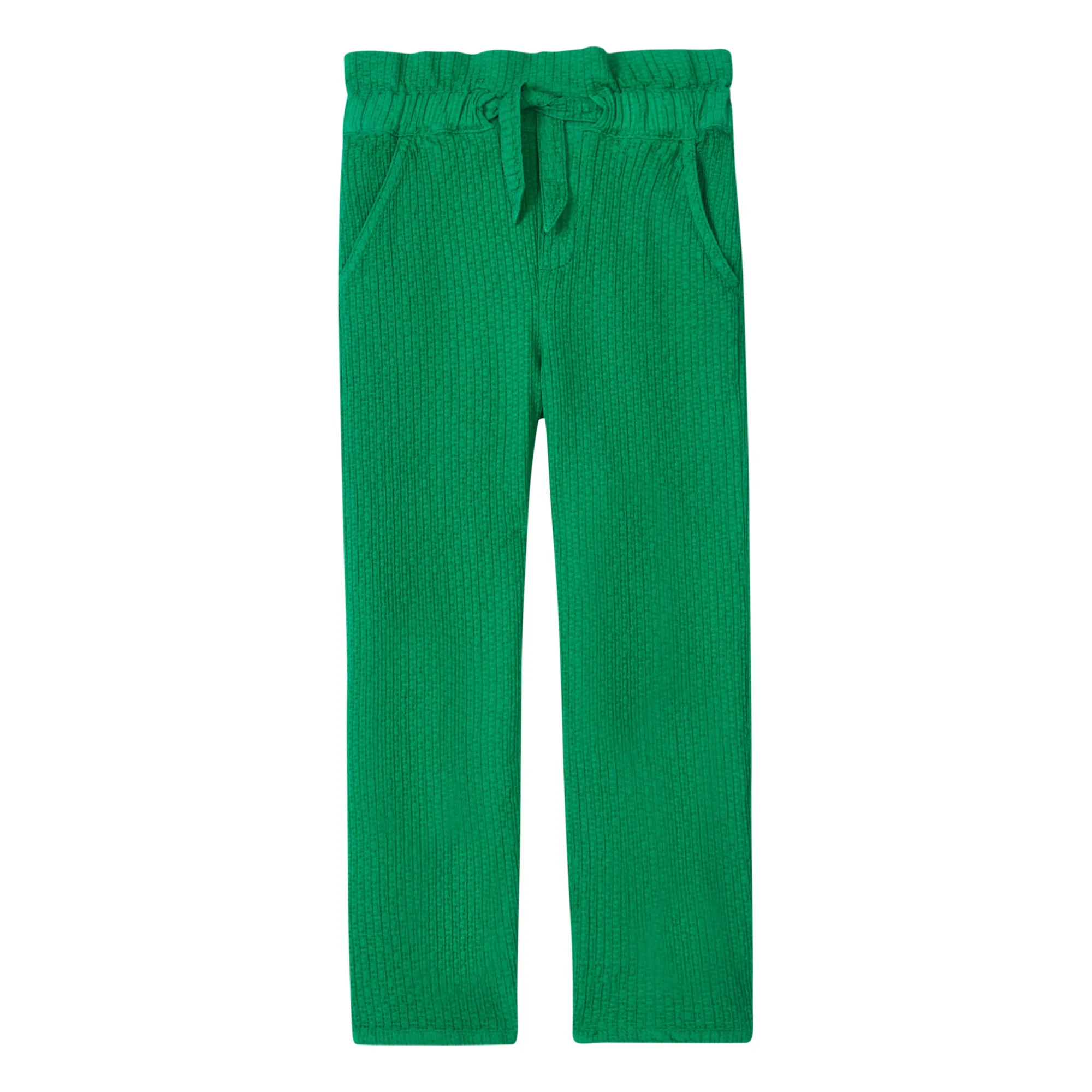 Sunchild Green Brocus High-Waisted Pants
