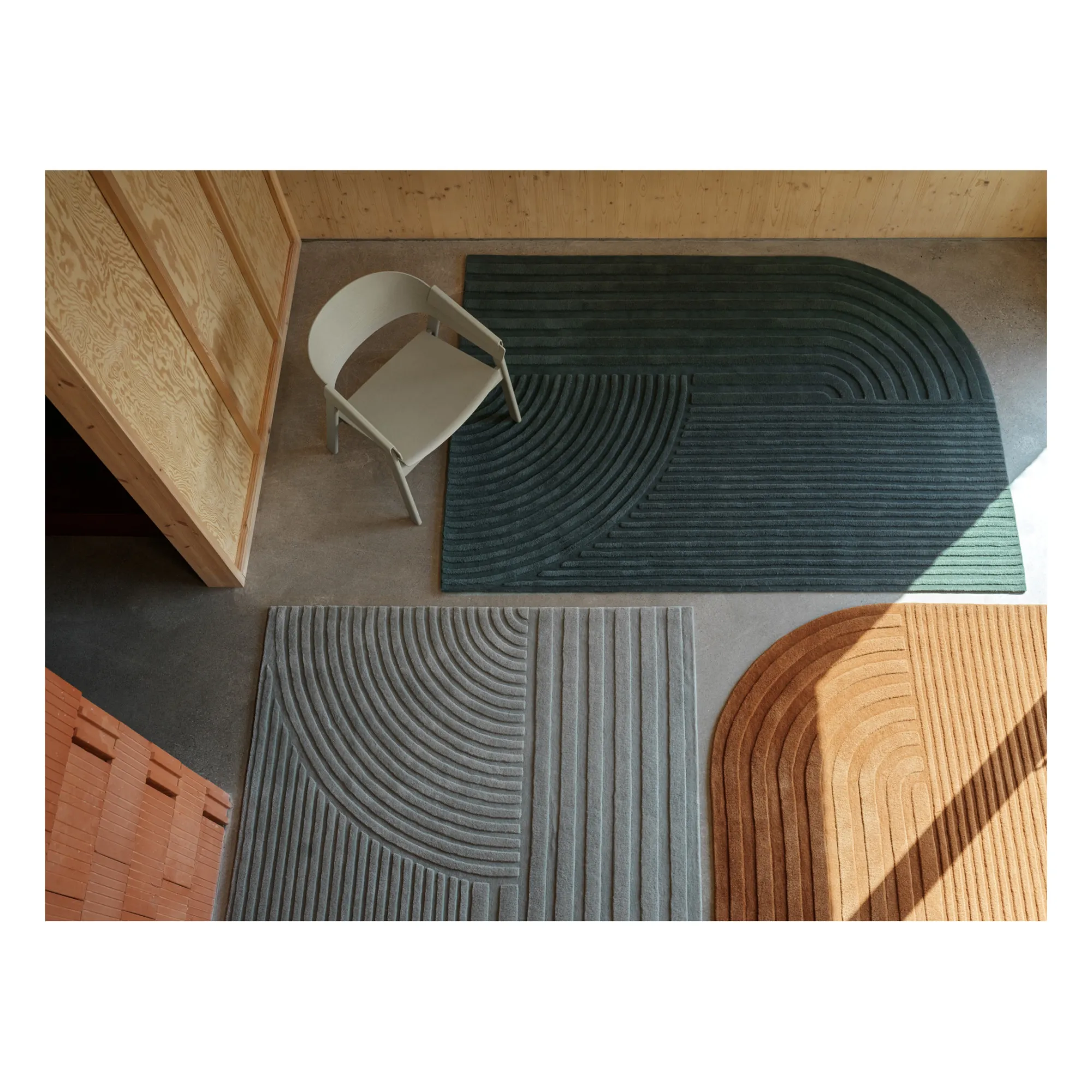 Tapis Relevo - Studio Pepe | Vert foncé- Image produit n°1