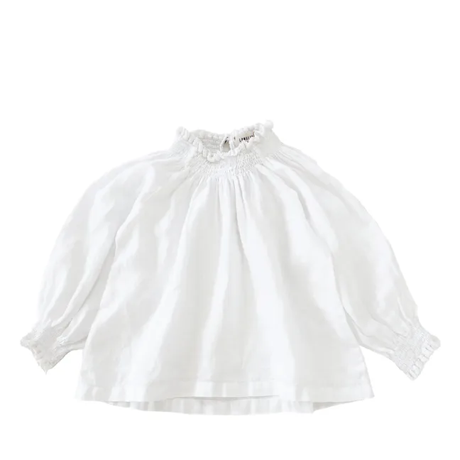 Blusa de lino | Blanco