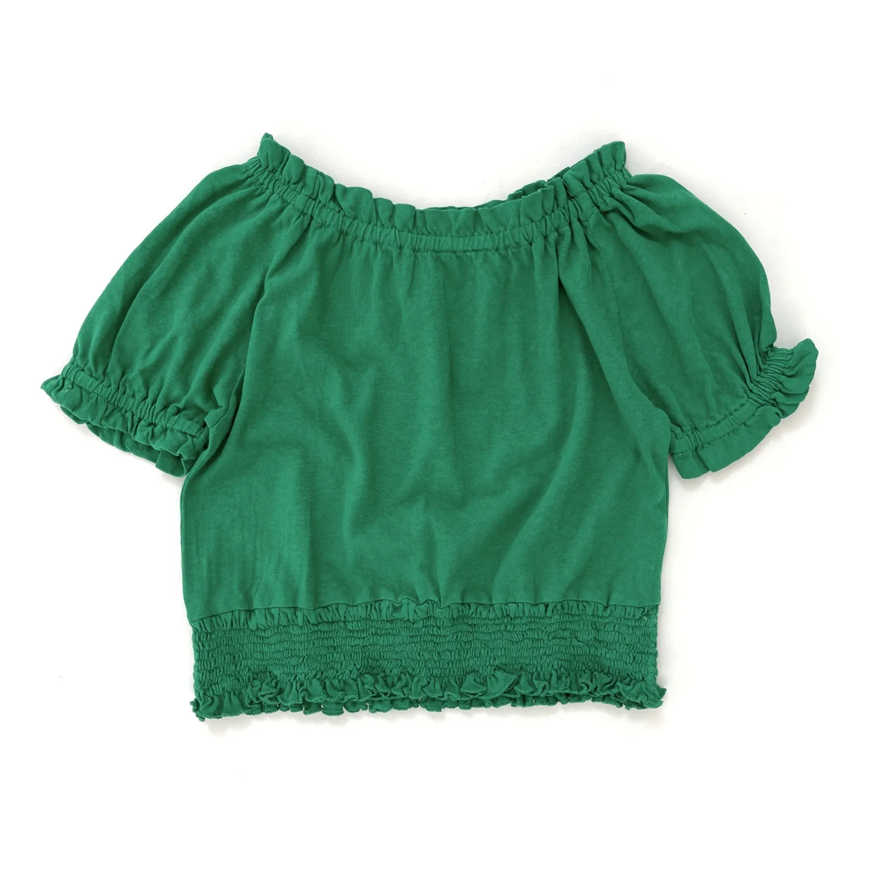 Longlivethequeen Green Organic Cotton Knit Blouse