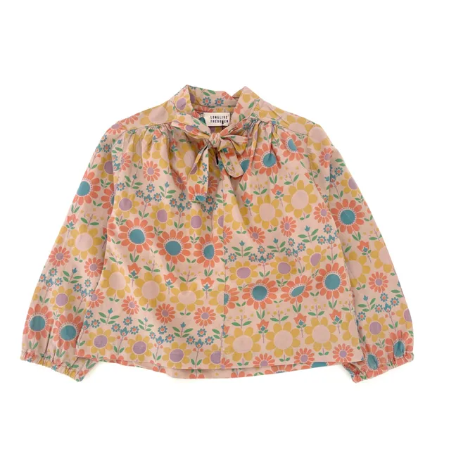 Blouse Bow Coton Bio | Orange