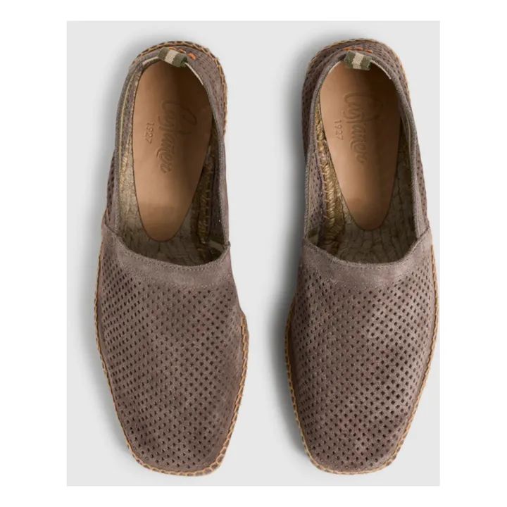 Espadrilles Pablo Suède Perforées | Taupe- Image produit n°2