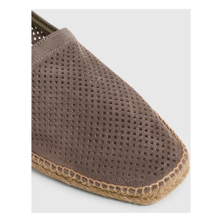 Espadrilles Pablo Suède Perforées | Taupe- Image produit n°3