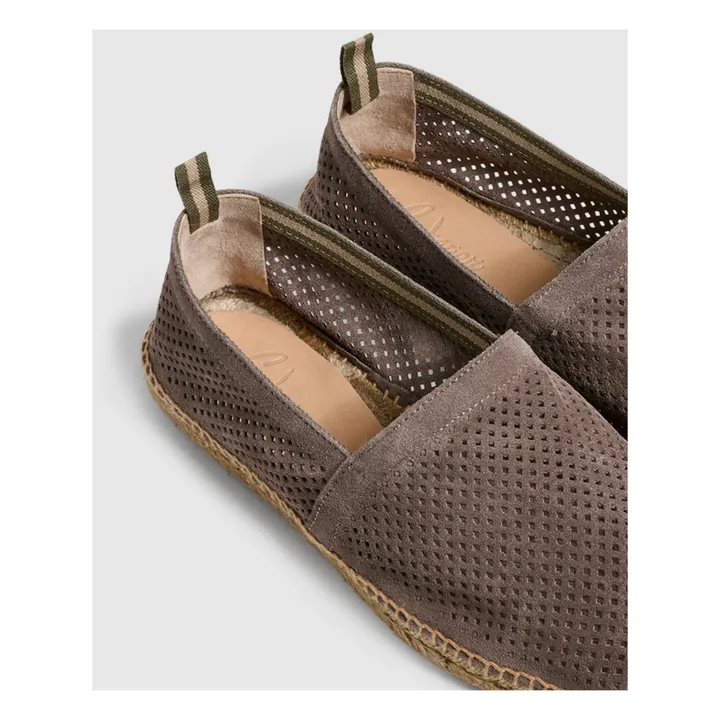 Espadrilles Pablo Suède Perforées | Taupe- Image produit n°4