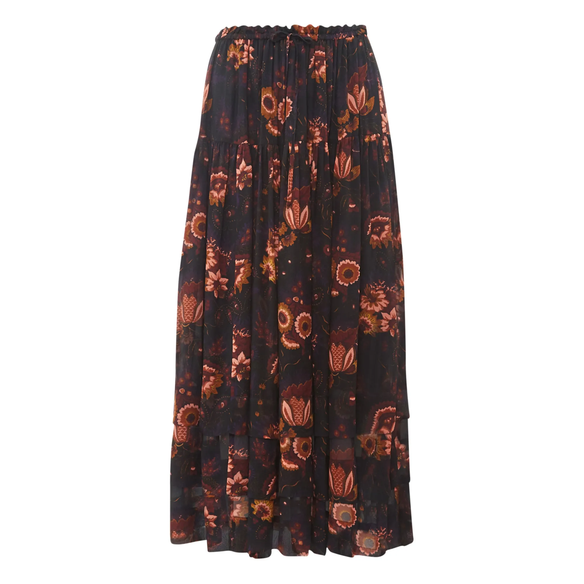 Ulla Johnson Black Rita Silk Skirt