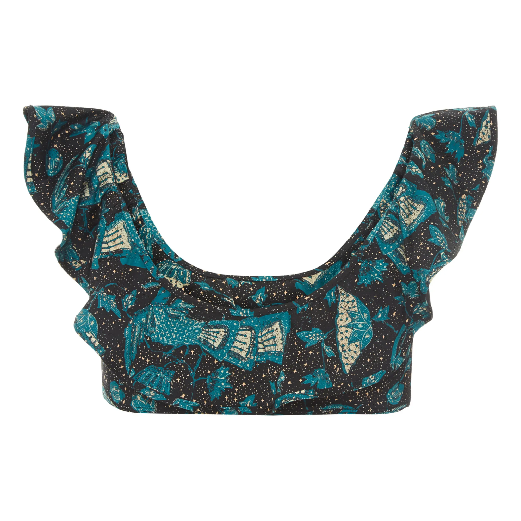 Ulla Johnson Jade Green Azores Bikini Top