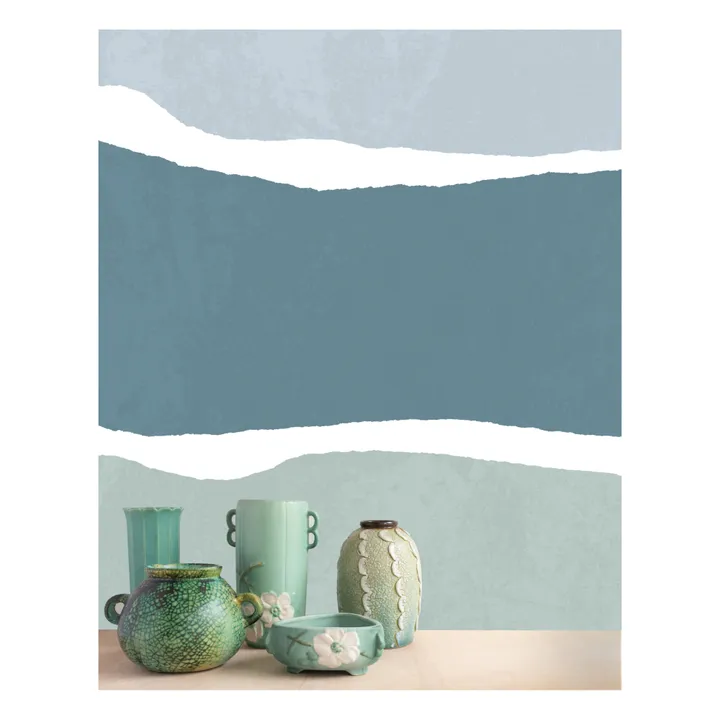 Papel pintado Trio - 2 paños | Verde- Imagen del producto n°0