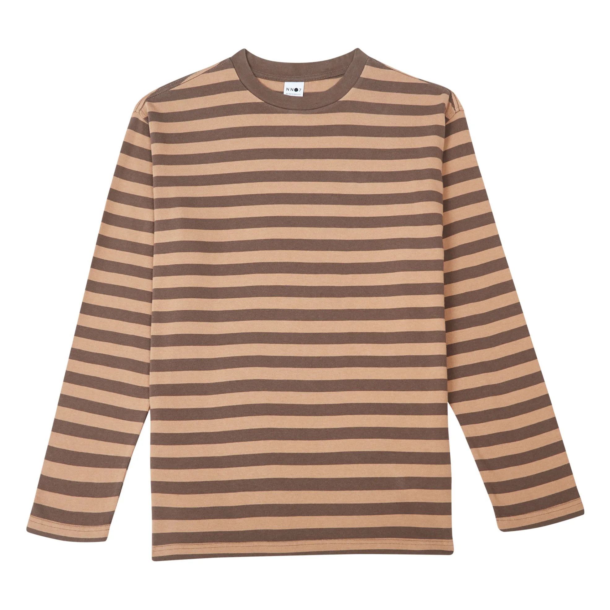 Nn.07 Brown Tim 3449 Striped T-Shirt