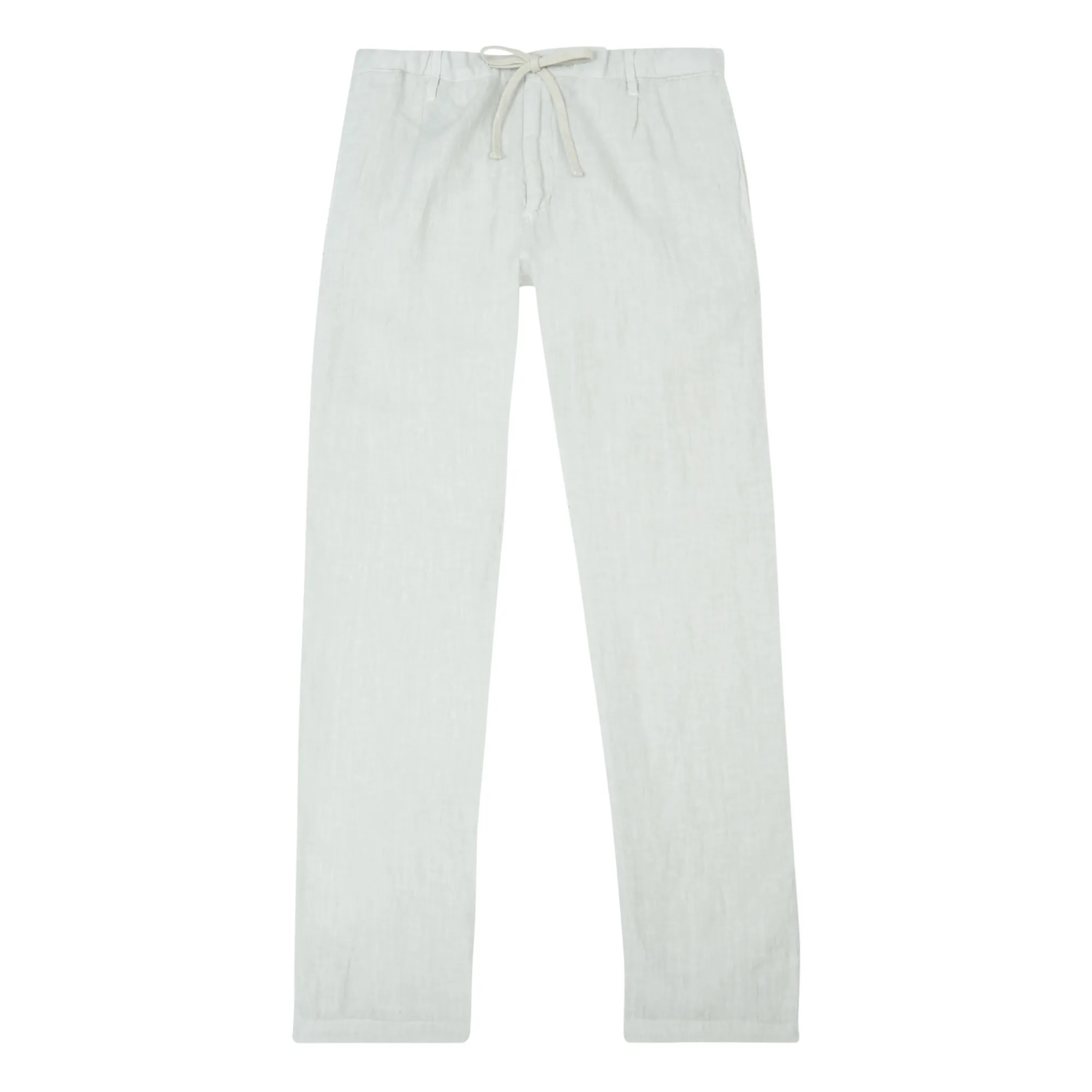 Hartford Beige Tanker Linen Trousers