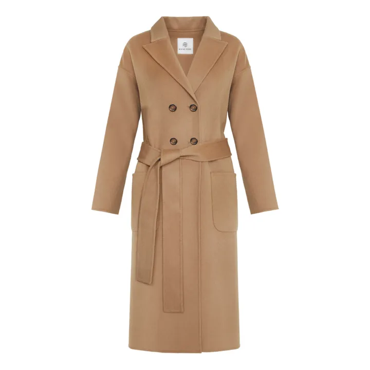 Wool and Cashmere Dylan Coat | Camel- Product image n°0