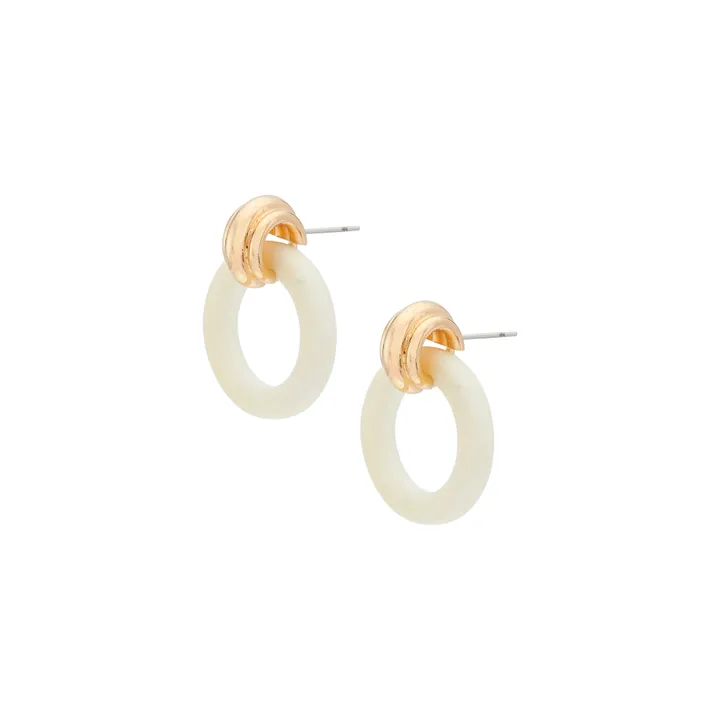 Duara Earrings | White- Product image n°0