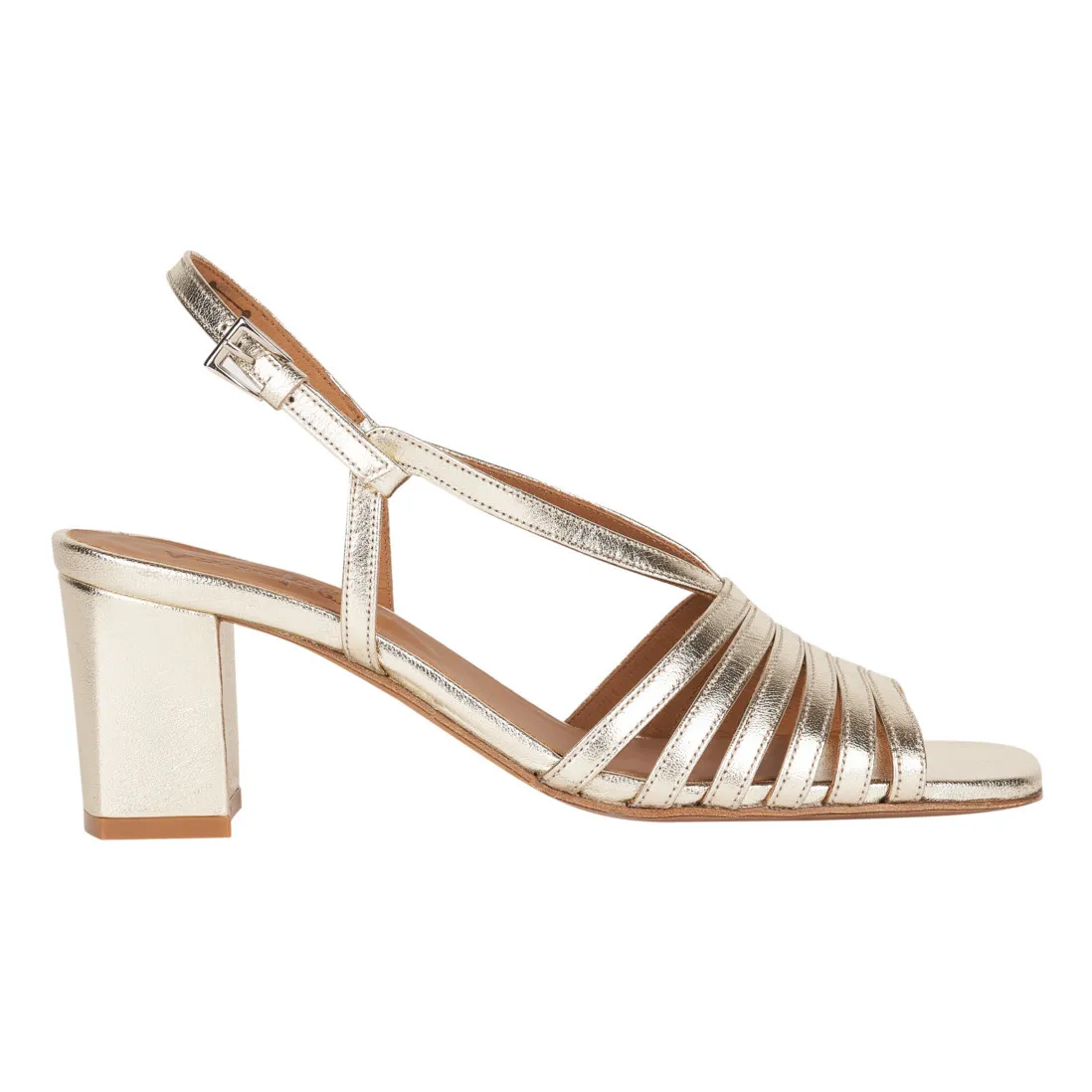 Anthology Paris Champagne Daley Leather Sandals
